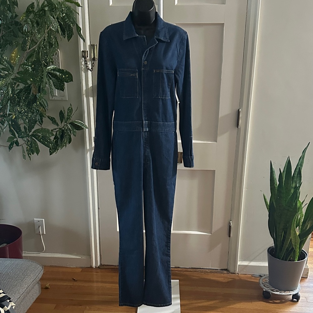 Lee Women's Dark Blue Denim Jumpsuit